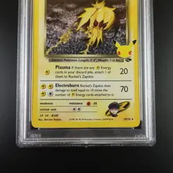 PSA 9 Rocket's Zapdos Pokemon Celebrations Classic Collection Holo Graded Card - Image 3