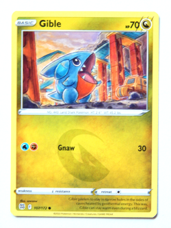 Gible 107/172 (NM, Pokemon Card, Brilliant Stars, 2022, Dragon, Common) - Image 1