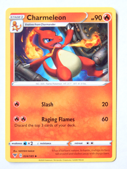 Charmeleon 024/185 (NM, Pokemon Card, Vivid Voltage, 2020, Fire, Uncommon) - Image 1