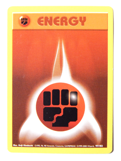 Energy 97/102 (NM, Pokemon Card, 4th Print, 1999-2000, Fighting, Common) - Image 1