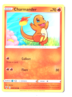 Charmander 023/185 (NM, Pokemon Card, Vivid Voltage, 2020, Fire, Common) - Image 1