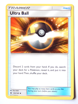 Ultra Ball 135/149 (NM, Pokemon Card, Sun & Moon, 2017, Item, Uncommon) - Image 1