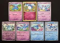 7x Marill Azumarill Pokemon Card Lot W/ Discontinued Fairy Type Cute Pokemon - Image 1
