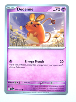 Dedenne 094/198 NM Pokemon Card Scarlet & Violet SVI EN Psychic Common - Image 1
