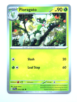Floragato 014/198 NM Pokemon Card Scarlet & Violet SVI EN 2023 Grass Uncommon - Image 1