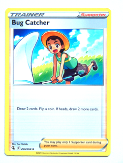 Bug Catcher 226/264 (NM, Pokemon Card, Fusion Strike, 2021, Supporter, Uncommon) - Image 1