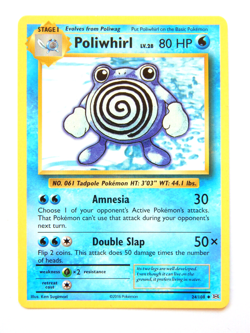 Poliwhirl 24/108 (NM, Pokemon Card, Evolutions, 2016, Water, Uncommon) - Image 1