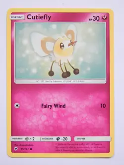 Cutiefly 95/147 (NM, Pokemon Card, Burning Shadows, 2017, Fairy, Common) - Image 1