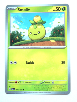 Smoliv 020/198 NM Pokemon Card Scarlet & Violet SVI EN 2023 Grass Common - Image 1