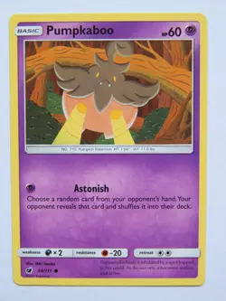 Pumpkaboo 44/111 (NM, Pokemon Card, Crimson Invasion, 2017, Psychic, Common) - Image 1