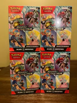 Pokemon TCG: Journey Together Booster Bundle (Lot of 4) - Image 1