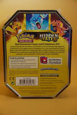 Pokemon TCG Hidden Fates Gyarados GX Tin NEW & Factory Sealed 4x Booster Packs - Image 2