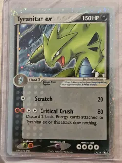 2004 Pokemon TCG Tyranitar EX 17/17 Holo Pop Series - Image 1