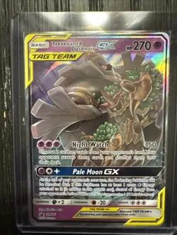 Pokemon TCG Trevenant Dusknoir GX SM217 Black Star Promo Sun Moon Holo Tag Team - Image 1