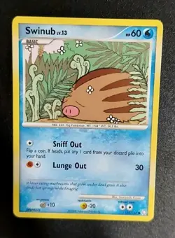 Pokemon Swinub 123/146 Diamond Pearl Legends Awakened Common Regular MP - Image 1