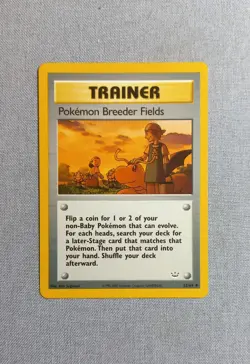 Pokemon TCG - Pokemon Breeder Fields - Neo Revelations Set - 62/64 - Image 1