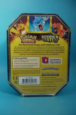 Pokemon TCG Raichu GX Hidden Fates Tin 4 Packs + Promo Factory Sealed - Image 2