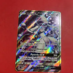 Pokemon TCG Mewtwo GX 72/73 - Shining Legends - Full Art Holo Rare - NM - Image 1