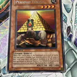 Yu-Gi-Oh! TCG Pyramid Turtle Pharaonic Guardian PGD-026 1st Edition LP - Image 3