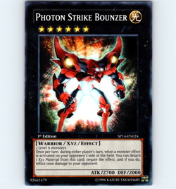 Yugioh Photon Strike Bounzer SP14-EN024 1st Edition Common - NM - Image 1