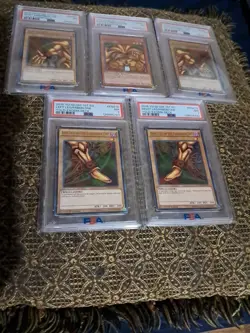 SET 5 2015 Yu-Gi-Oh YGLD Exodia Deck ENA 17 18 19 20 21 ALL GRADED PSA 7 - Image 1