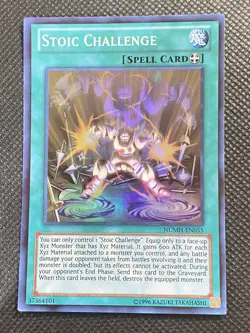 YuGiOh! - Stoic Challenge NUMH-EN055 Super Rare Unlimited Edition Near Mint - Image 1