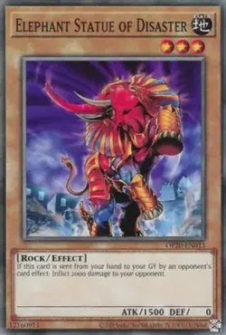 Elephant Statue of Disaster - OP20-EN013 - Common - Unlimited Edition - Lightly - Image 1