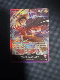 Monkey D Luffy OP05-060 Leader Sound Loader Promo One Piece Card English - Image 1
