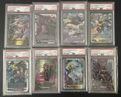 Digimon Tcg CCG Psa 10 Lot Of 8 Cards Lilithmon Beelstarmon Rosemon Sakuyamon - Image 1