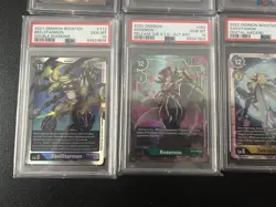 Digimon Tcg CCG Psa 10 Lot Of 8 Cards Lilithmon Beelstarmon Rosemon Sakuyamon - Image 4