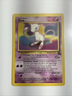 2000 Mew #8 Wotc Black Star Promo Regular Pokemon TCG Vintage Card - Image 1