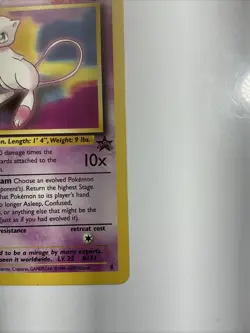 2000 Mew #8 Wotc Black Star Promo Regular Pokemon TCG Vintage Card - Image 4
