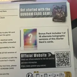 [SEALED] GUNDAM CARD GAME Starter Deck Iron Bloom ST05 Box English (New in Box) - Image 5