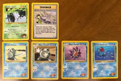 22 Gym Hero Pokemon Cards - WoTC - Heavily played - Great Binder Sets - Image 2