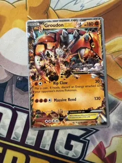 Groudon EX 85/160 2015 Primal Clash World Championships Pokemon Card - Image 1