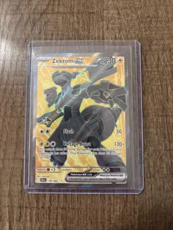 Zekrom ex Full Art 158/086 Black Bolt Pokemon Card TCG NM - Image 1