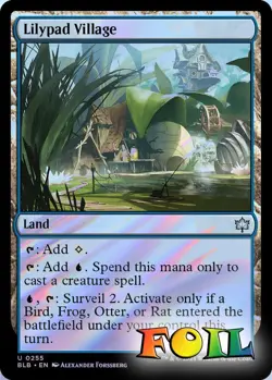 Lilypad Village 0255 MTG Bloomburrow Uncommon NP Foil - Image 1