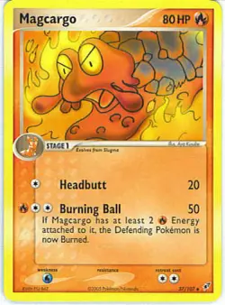 2x (DEOXYS-037) Magcargo (U) Pokemon EX Deoxys Card # 37 - Image 1