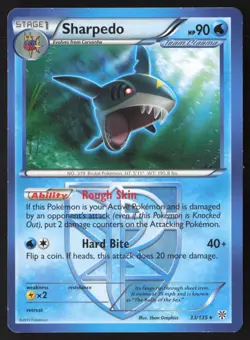 Pokemon TCG | Sharpedo 33/135 | Plasma Storm | Lightly Played - Image 1
