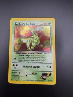 Pokemon TCG Rocket’s Scyther Holo Gym Heroes 13/132 Unlimited NM - Image 1