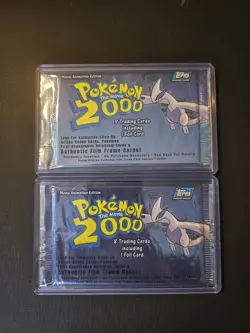 x2 2000 Pokemon The Movie Topps Packs Lugia Artwork - Image 1
