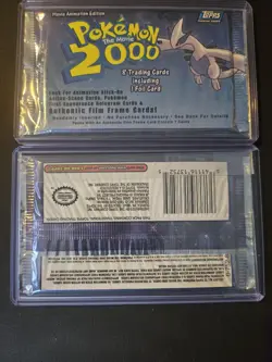 x2 2000 Pokemon The Movie Topps Packs Lugia Artwork - Image 2