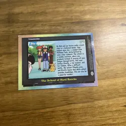 1999 Topps Pokemon Rainbow Foil #EP9 The School of Hard Knocks Holo Blue Logo - Image 2