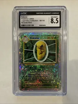 CGC 8.5 2002 Pokemon Legendary Collection Kakuna Reverse Holo #50/110 - Image 1