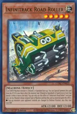 x1 Infinitrack Road Roller - CYAC-EN022 - Ultra Rare - 1st Edition Yu-Gi-Oh! M/N - Image 1