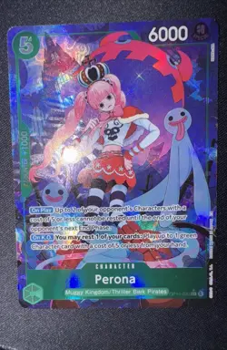 One Piece TCG OP14-033 Perona Alt Art OP14 The Azure Sea's Seven NM ENGLISH - Image 1