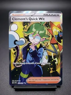Clemont's Quick Wit 229/191 Sv08: Surging Sparks Ultra Rare Card - Image 1
