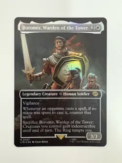Boromir Warden of the Tower Foil Borderless MTG Magic Gathering Card NM Mint LTR - Image 1