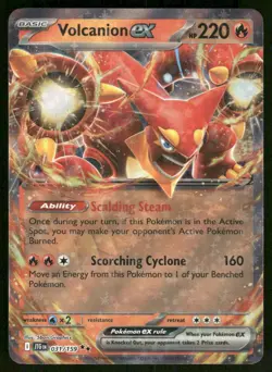 Pokemon Cards Volcanion ex 031/159 Journey Together Double Rare NM - Image 1