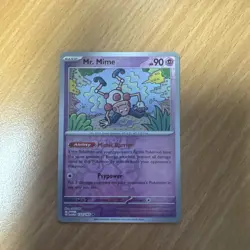 Pokemon Cards Mr Mime 122/165 151 Reverse Holo Mint Card - Image 1